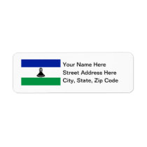 Lesotho Flag Custom Return Address Label