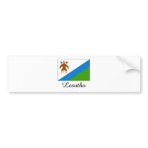 Lesotho Flag Design bumper stickers