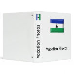 Lesotho Flag Jewel Vinyl Binders