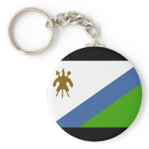 Lesotho Flag Keychain