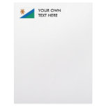 Lesotho Flag Personalized Letterhead