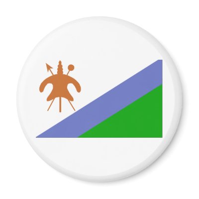 Lesotho Flag Fridge Magnets by CulturalPerspective3