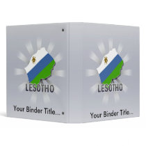 Lesotho Flag Map 2.0 Vinyl Binder