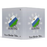Lesotho Flag Map 2.0 Vinyl Binder