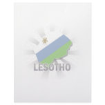 Lesotho Flag Map 2.0 Custom Letterhead