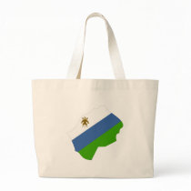 Lesotho flag map bags