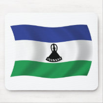 Lesotho Flag Mousepad