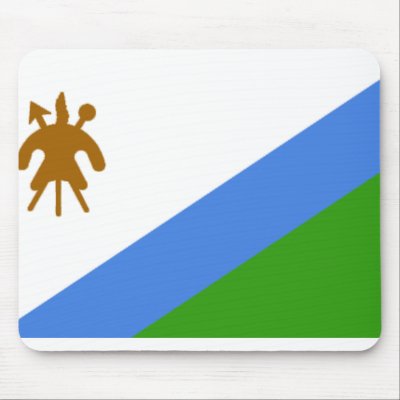 Lesotho Flag Mousepad by jacinto888