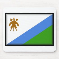 Lesotho Flag mousepads