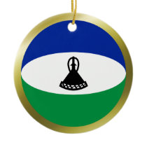 Lesotho Flag Ornament