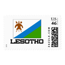 Lesotho Flag postage