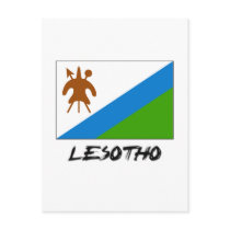 Lesotho Flag postcards
