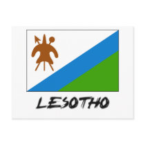 Lesotho Flag postcards