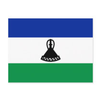 Lesotho Flag Postcard