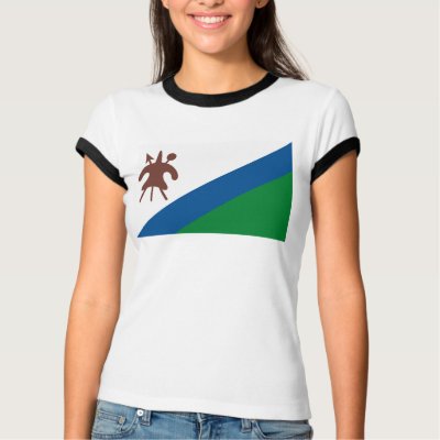Lesotho Flag  T-shirt by FlagTshirts
