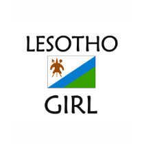 LESOTHO GIRL t-shirts by flagshirt LESOTHO GIRL t-shirts