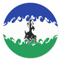Lesotho Gnarly Flag Sticker