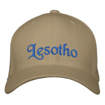 Lesotho hat embroidered hats
