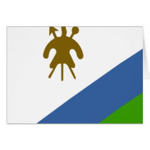 Lesotho High quality Flag Cards
