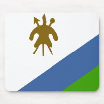 Lesotho High quality Flag Mousepad