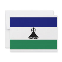 Lesotho National Flag Personalized Invite