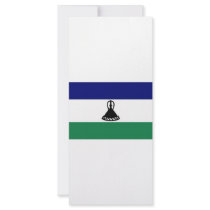 Lesotho National Flag Rack Card Template