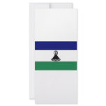 Lesotho National Flag Rack Card Template
