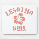 Lesotho Pink Girl Mouse Mats