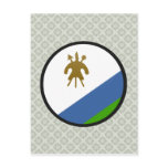 Lesotho quality Flag Circle Post Cards