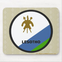 Lesotho Roundel quality Flag Mousepads