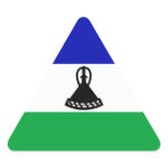 lesotho triangle stickers