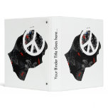 Lesotho Trendy Peace Sign with Losotho map Binder
