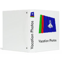 Lesotho Waving Flag (1966-1987) 3 Ring Binders