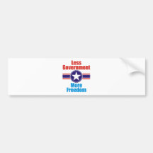 less government bumper sticker