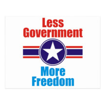 less government post cards