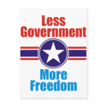 less government postcard