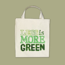 Less is More Green bags