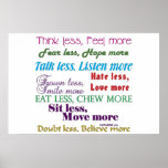 Less is More Poster