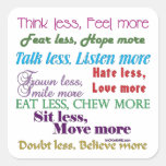 Less is More Sticker