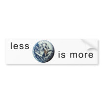 Less-Is-More-Sticker bumper stickers