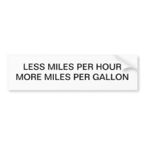 LESS = MORE BUMPER STICKER