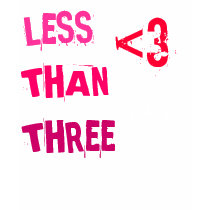 Less Than Three <3 t-shirts