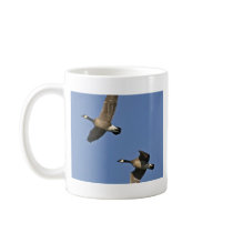 Lesser Canada Geese in Flight Mugs