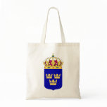 Lesser Coat of Arms Sweden Official Symbol Logo bags