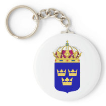 Lesser Coat of Arms Sweden Official Symbol Logo Key Chains
