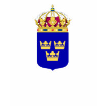 Lesser Coat of Arms Sweden Official Symbol Logo Tees