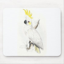 Lesser Sulphur-Crested Cockatoo by Edward Lear Mousemat