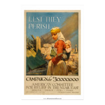 Lest They Perish - Near East Relief Poster posters by RetroCommunications Lest They Perish - Near East Relief Poster posters