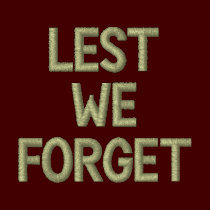 Lest We Forget Embroidered Shirt Military Tribute embroidered shirts