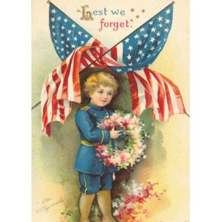 Lest We Forget Memorial Day card